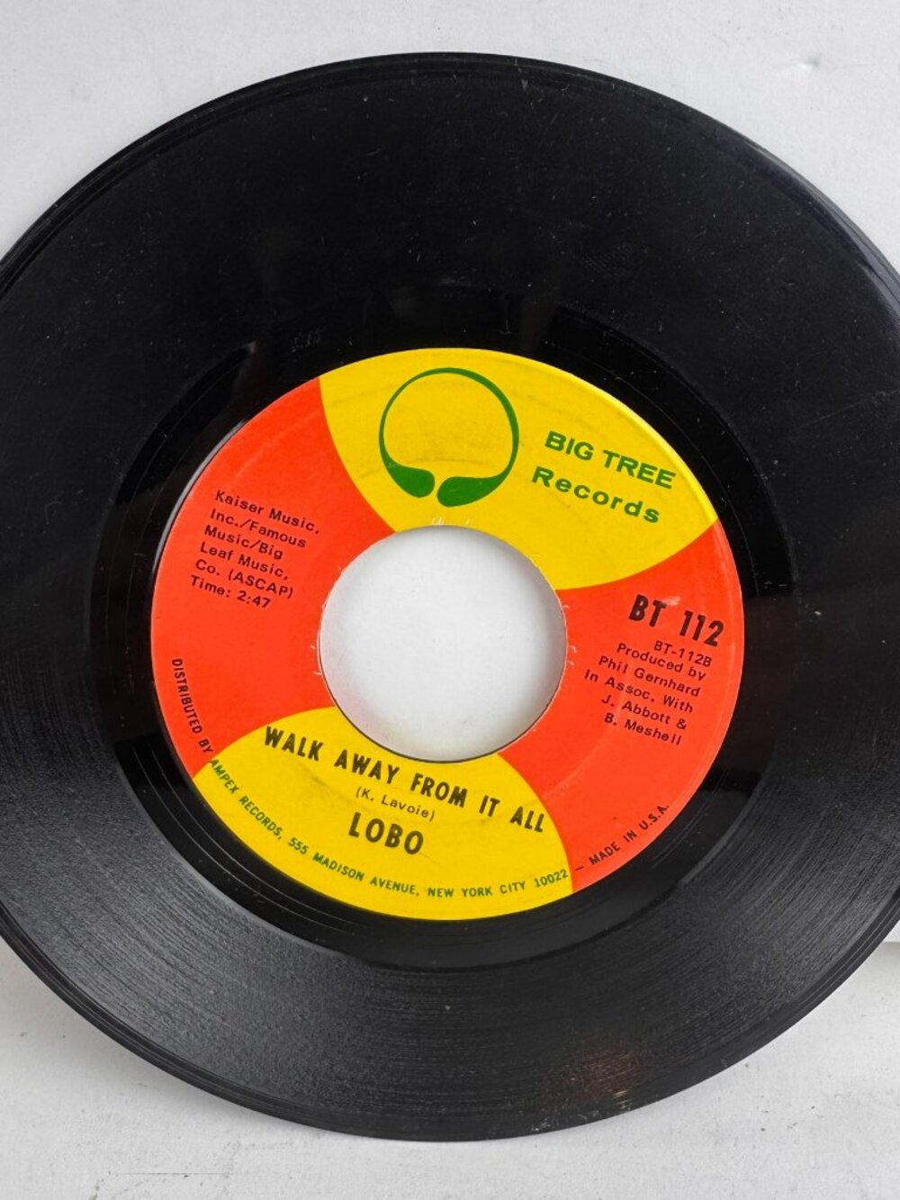 Lobo – Me and You and a Dog Named Boo 7" Vinyl 45 RPM Single (1971)